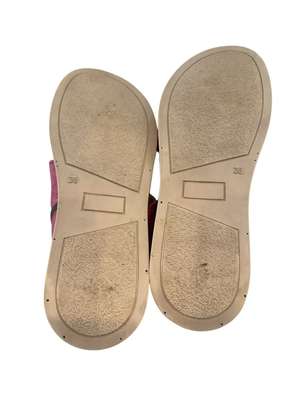 Miz Mooz Cece leather wedge sandals in fuchsia size 38 US 7.5-8